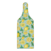 Citrus Grove Tile – Watercolor Lemon Botanical
