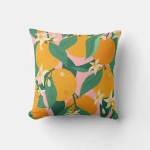 Citrus Hand-Drawn Vintage Style Cushion