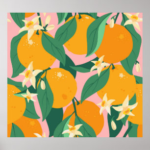 Citrus Hand-Drawn Vintage Style Poster
