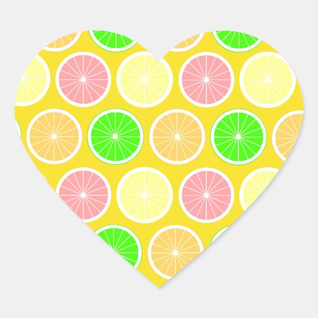 Citrus Heart Sticker (Front)
