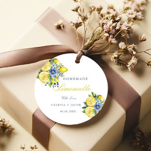 Citrus Homemade Limoncello Lemon Wedding favours  Favour Tags