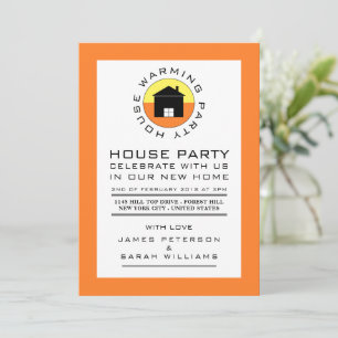Citrus House Logo, Housewarming Party, House Party Invitation