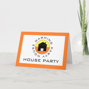 Citrus House Logo, Housewarming Party Invitation