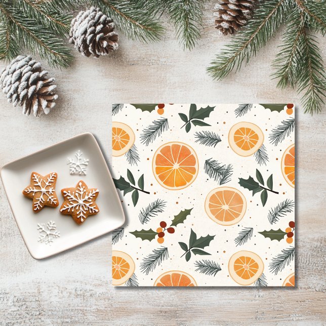 Citrus Hygge Christmas Napkin (Creator Uploaded)