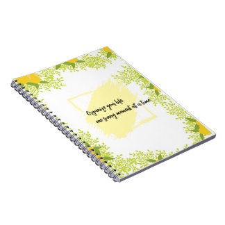 Citrus-Inspired Motivational Notebook