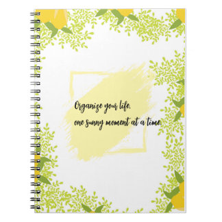 Citrus-Inspired Motivational Notebook