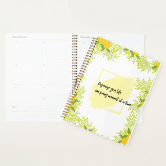 Citrus-Inspired Motivational Planner