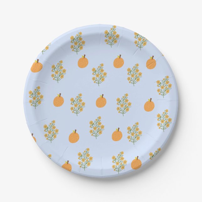 Citrus-inspired paper plate (Front)