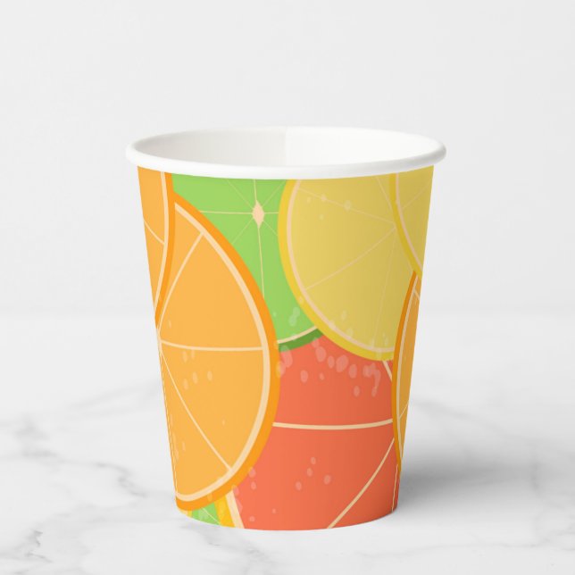 Citrus Joy Paper Cups (Left)