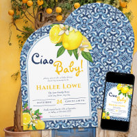 Citrus Lemon Amalfi Coast Baby Shower