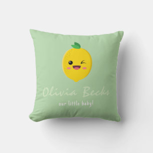 Citrus Lemon Baby Shower Cushion