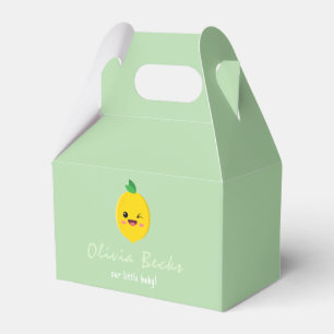 Citrus Lemon Baby Shower Favour Box