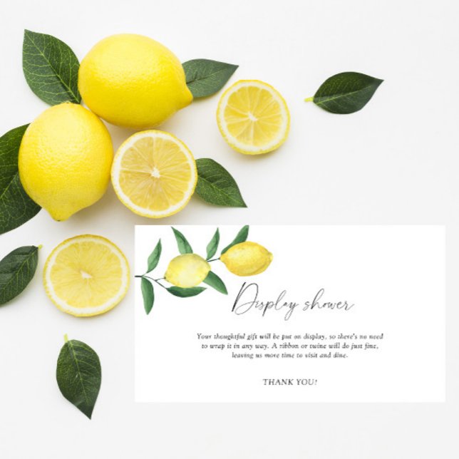 Citrus lemon - display shower enclosure card (Creator Uploaded)