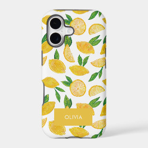 Citrus lemon fruit pattern