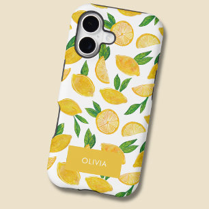 Citrus lemon fruit pattern