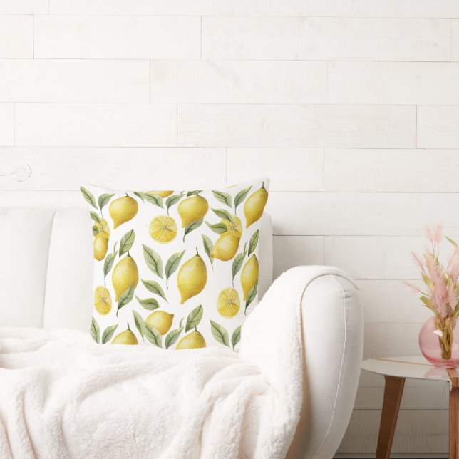 Citrus Lemon Lime  Cushion (Couch)