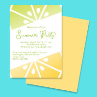 Citrus Lemon Lime Summer Party