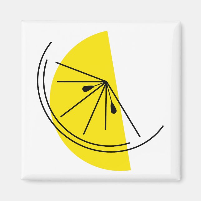 Citrus Lemon magnet square (Front)
