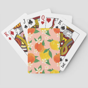 Citrus Lemon Orange Playing Cards