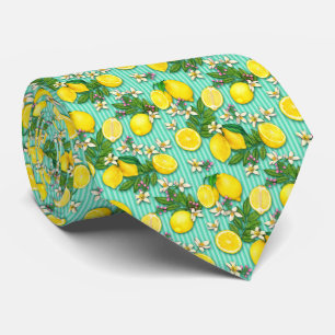  Citrus Lemon Pattern Tie