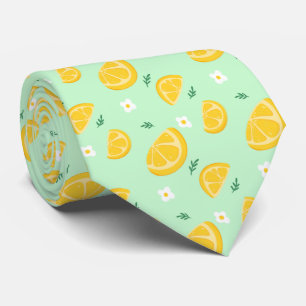 Citrus Lemon Pattern Tie