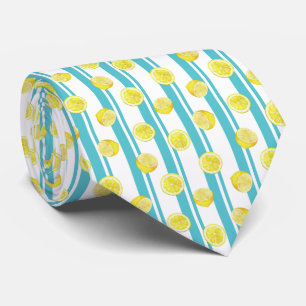 Citrus Lemon Pattern Tie