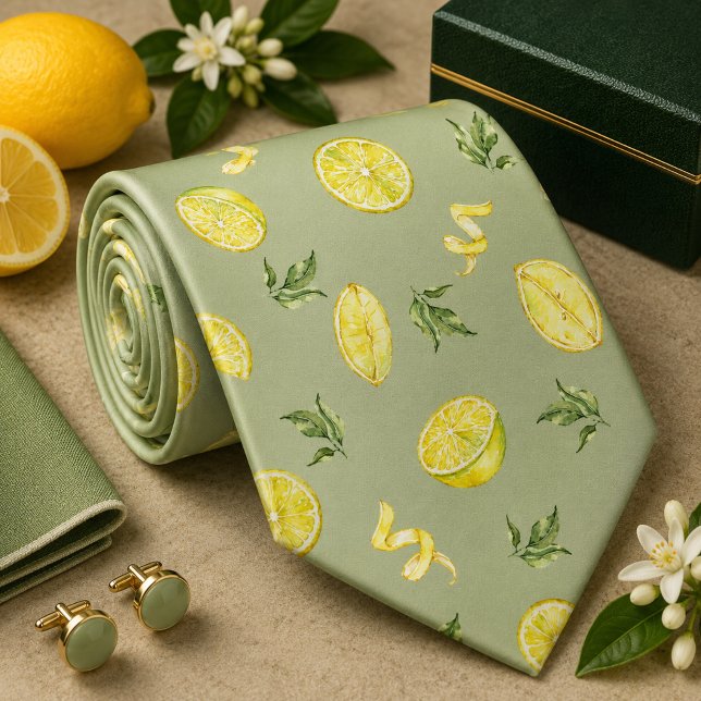 Citrus Lemon pattern Tie (Creator Uploaded)