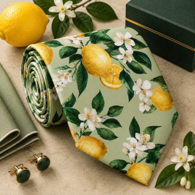 Citrus Lemon pattern Tie (Creator Uploaded)