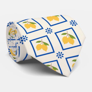 Citrus Lemon Pattern Tie