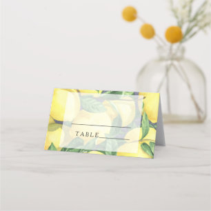 Citrus lemon - place cards