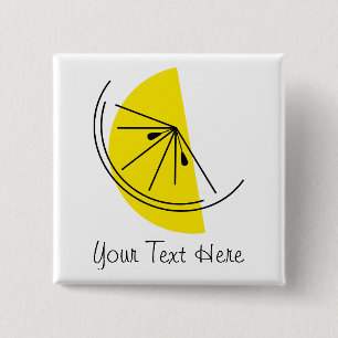 Citrus Lemon Text button