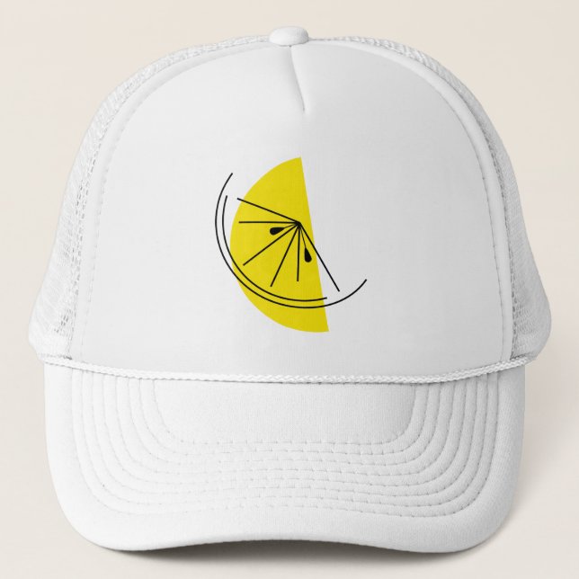 Citrus Lemon trucker hat (Front)