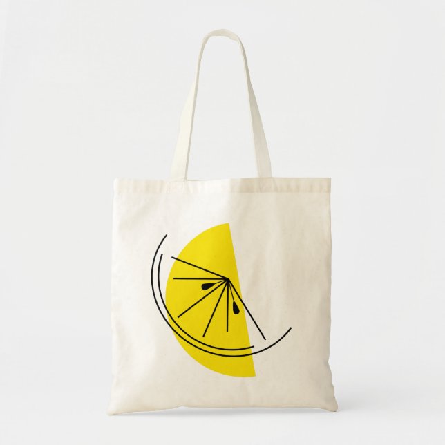 Citrus Lemon two-sided tote bag (Front)