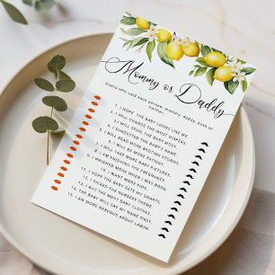 Citrus lemon Who Said It Mummy or Daddy game