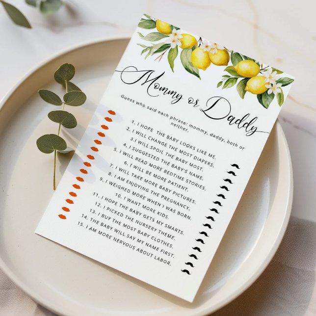 Citrus lemon Who Said It Mummy or Daddy game (Creator Uploaded)