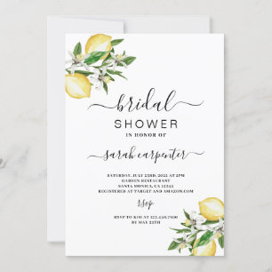 Citrus Lemons Bridal Shower invitation
