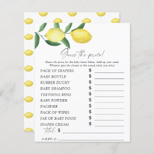 Citrus lemons - Guess the price Game