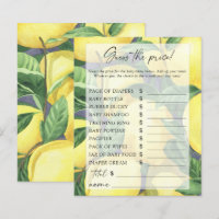Citrus lemons - Guess the price Game