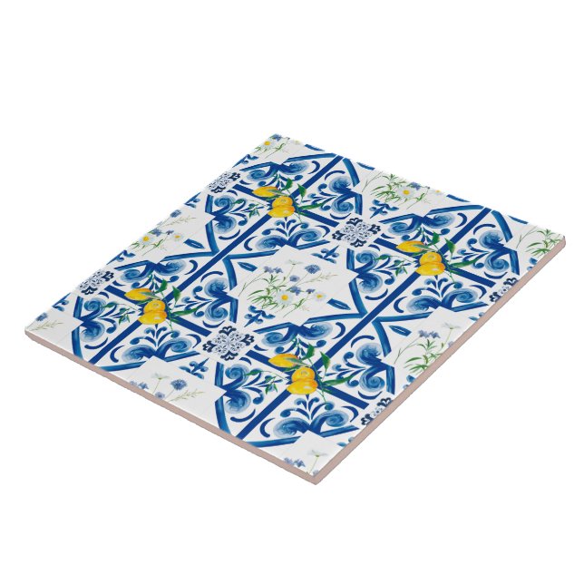 Citrus,lemons,mediterranean tiles   (Side)