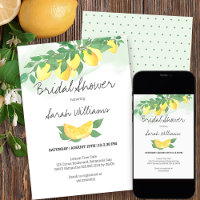 Citrus Lemons Mint Wash Fresh Bridal Shower