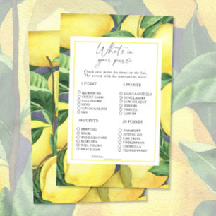 Citrus lemons - What's in your purse game