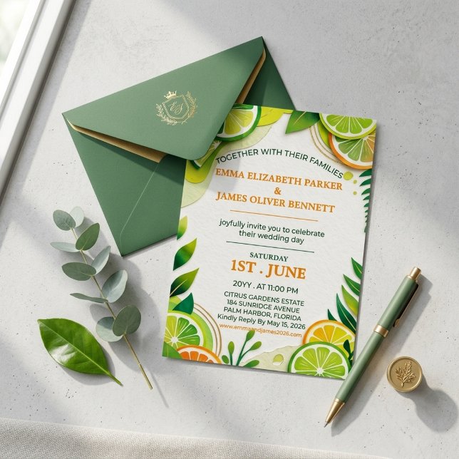 Citrus Lime and Chartreuse Green Summer Wedding (Creator Uploaded)