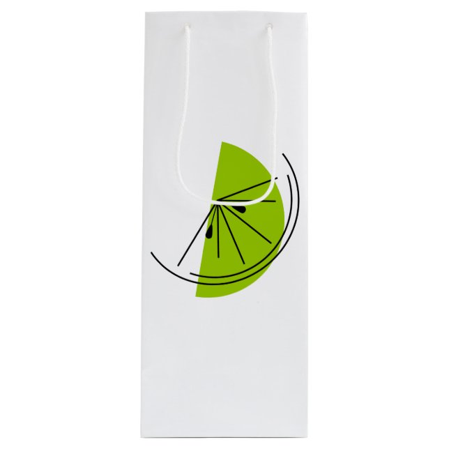 Citrus Lime gift bag wine (Front)