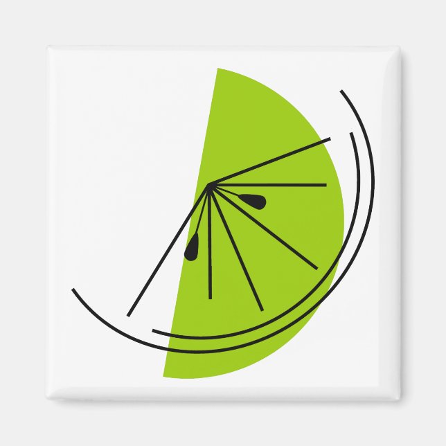 Citrus Lime magnet square (Front)