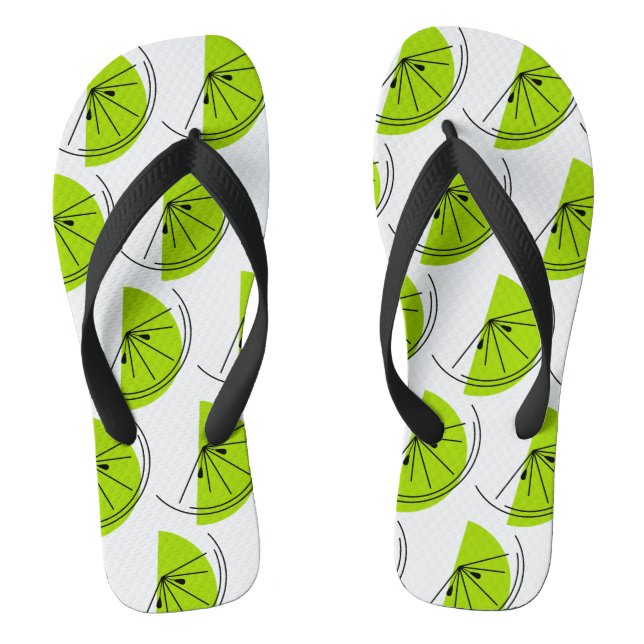 Citrus Lime Multi Flip Flops (Footbed)