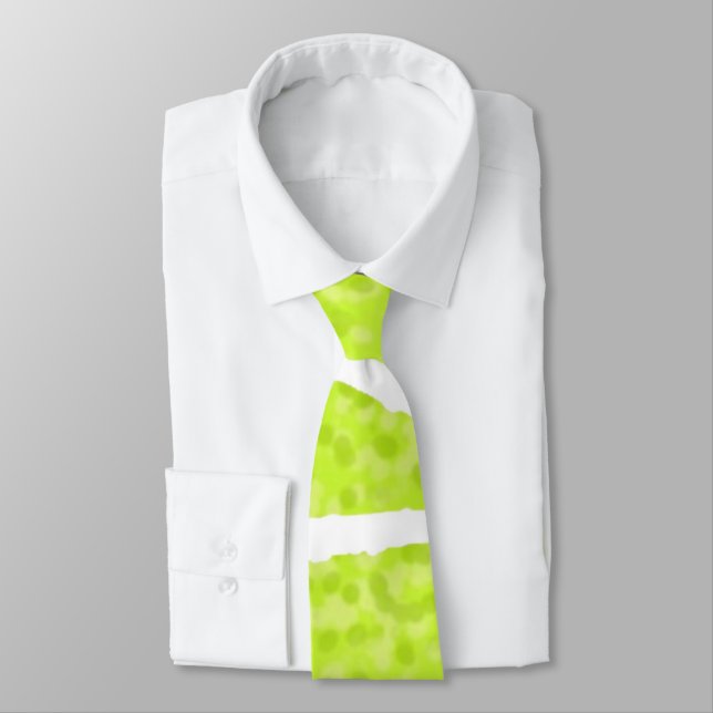 Citrus Lime Wedge Slice Tie (Tied)