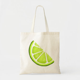 Citrus Lime Wedge Slice Tote Bag