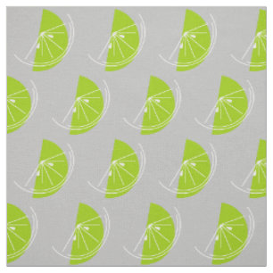 Citrus Lime White fabric grey