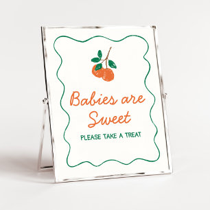 Citrus Little Cutie Modern Babies are Sweet Poster