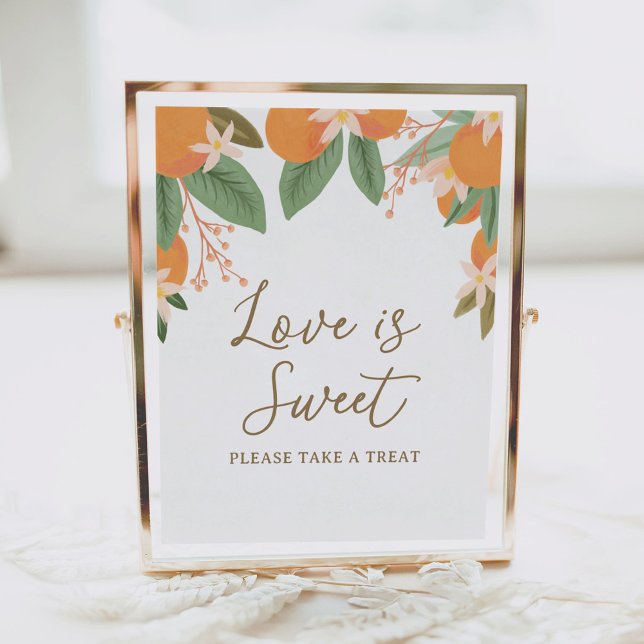 Citrus Love is Sweet Bridal Shower Sign (Creator Uploaded)